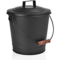 Los mejores  - Wadiga - Cubo para cenizas de chimenea (8 L)- color negro